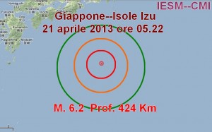Mappa epicentro sisma