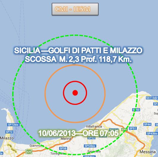 Terremoto Sicilia 10 Giugno Terremoto Sicilia 10 Giugno