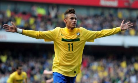 Il brasiliano Neymar, oggi impegnato nella finale della Confederation Cup