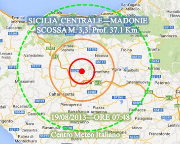 Terremoto oggi Sicilia 19 Agosto 2013 Terremoto oggi Sicilia 19 Agosto 2013