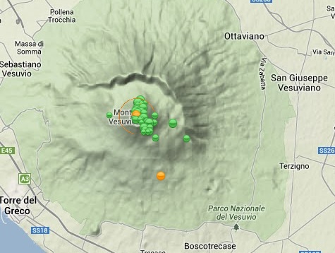 vesuvio scosse