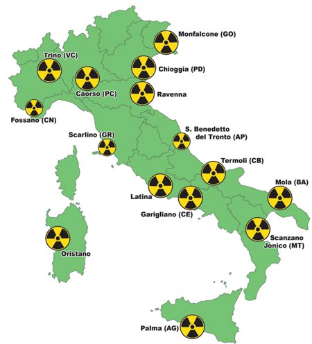 Inquinamento nucleare italia