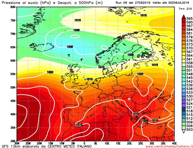 METEO LUGLIO 2016 Italia tra Atlantico e anticiclone con clima in prevalenza soleggiato e caldo temperature poco sopra la media
