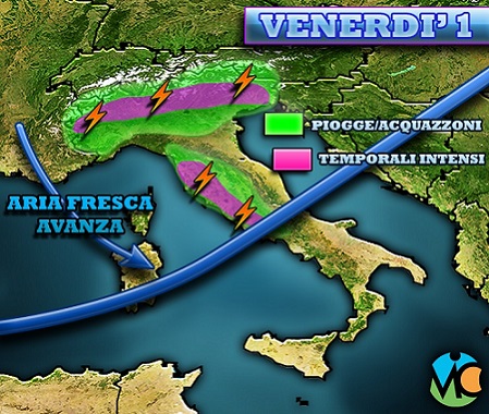 Allerta meto sul Friuli, temporali in arrivo da stasera Allerta meto sul Friuli, temporali in arrivo da stasera