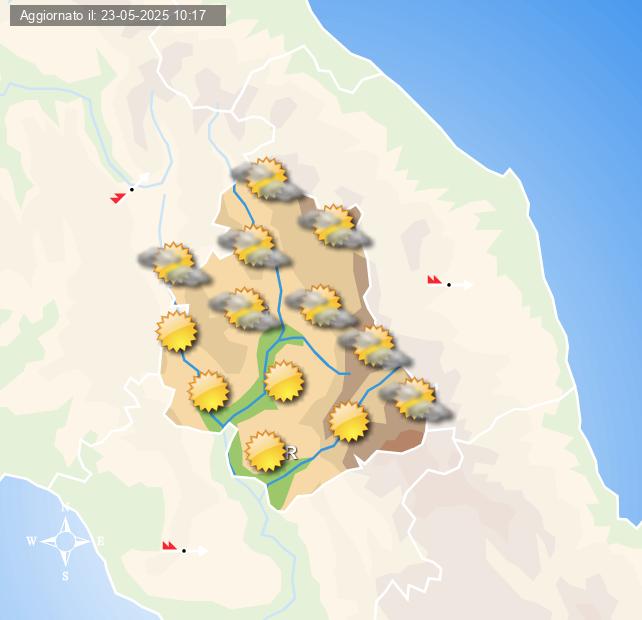 Previsioni meteo in umbria