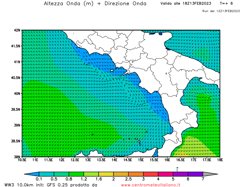Mar Tirreno Centromeridionale, Previsioni e bollettino Centro Meteo
