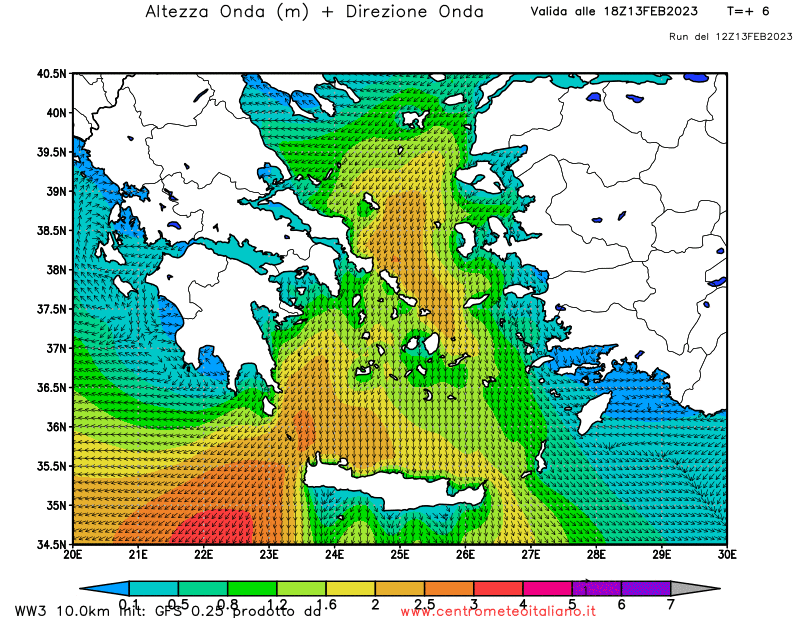 Previsioni Mar Egeo Centro Meteo Italiano