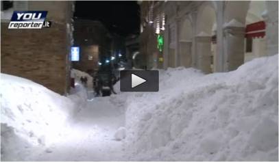 Neve record Urbino nel Febbraio 2012. Oltre 3 metri di coltre nevosa!
