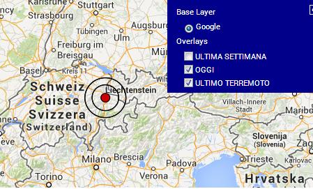 Terremoto oggi Alpi 27 Dicembre 2013, scossa 3.5 su ...