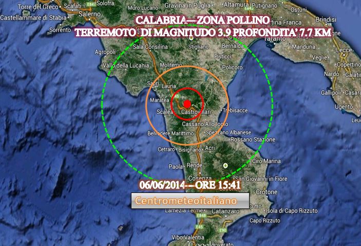Terremoto oggi Italia 7 Giugno 2014, ieri intensa scossa M ...