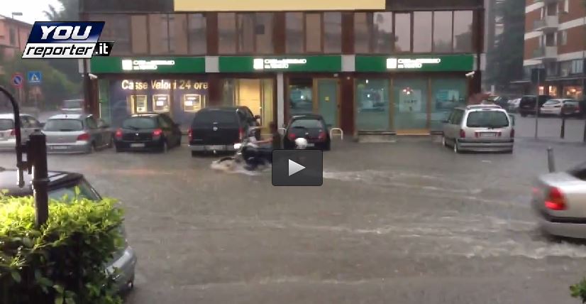 Nubifragio Padova: caduti 60 millimetri di pioggia, il video