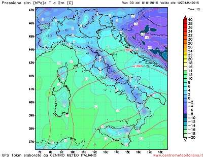 MInime ancora sottozero in Italia più freddo al Centro Sud, con temperature fino a -12°C