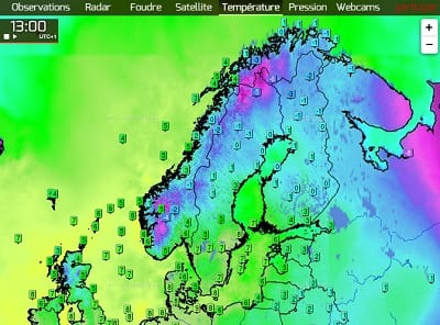 Caldo in Norvegia temperature alte, sopra lo zero, anche +10°C a Oslo e dintorni
