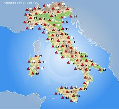 Temperature in rialzo in Italia minime ancora sottozero ma massime in netta ripresa