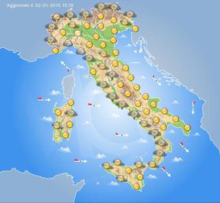 previsioni meteo domani 3 gennaio 2015