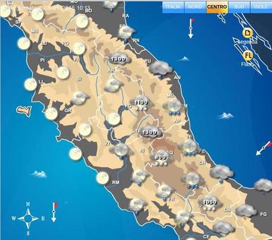 Neve al Centro-Sud in arrivo domani, anche a quote basse