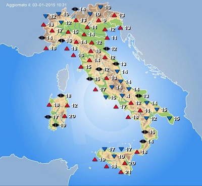 Temperature Italia la più calda è Torino, con +17°C attuali