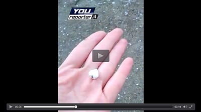 Dopo la neve, arriva la grandine a Bonito (AV), in Campania il video