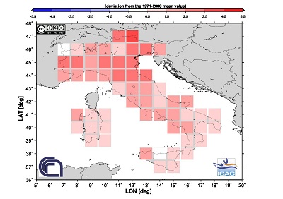 Il 2014 è stato l'anno più caldo di sempre in Italia anche dicembre si è chiuso sopra la media