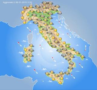 previsioni meteo domani 9 gennaio 2015