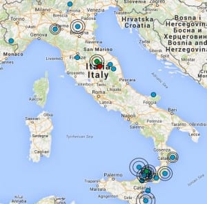 Terremoto oggi Italia 9 gennaio 2015, info dati INGV