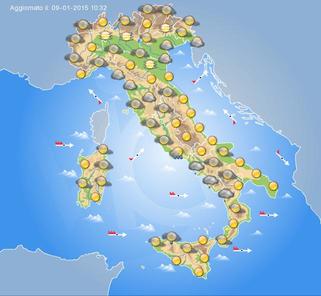 previsioni meteo domani 10 gennaio 2015