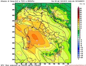 Anticiclone e clima mite alternato a passaggi instabili nei prossimi giorni