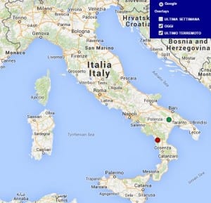 Terremoto oggi Italia 12 gennaio 2015, info dati INGV