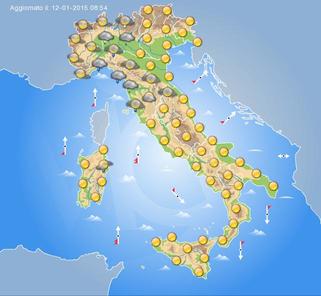 previsioni meteo domani 13 gennaio 2015