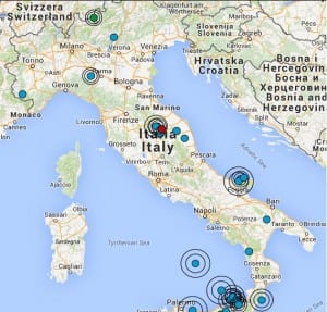 Terremoto oggi Italia 13 gennaio 2015