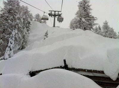 Domani torna la neve abbondante sulle Alpi, dopo i fiocchi caduti ieri