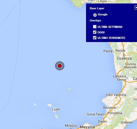 Terremoto oggi Italia 17 Gennaio 2015, ieri scossa a largo delle Isole Lipari di magnitudo 2.3 dati Ingv Terremoto oggi Italia 17 Gennaio 2015, ieri scossa a largo delle Isole Lipari di magnitudo 2.3 dati Ingv