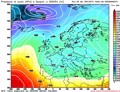 Sarà una fine di gennaio all'insegna del maltempo in Italia