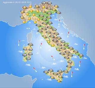 previsioni meteo domani 27 gennaio 2015