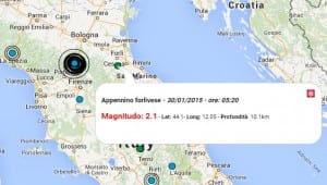 Terremoto oggi Emilia, 30 gennaio 2015 dati INGV