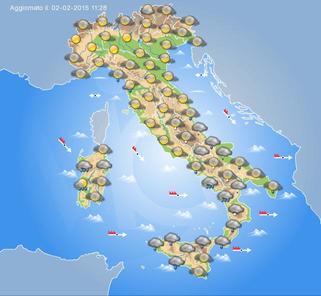 previsioni meteo domani 3 Febbraio 2015