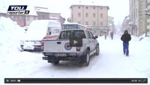 Tormenta di neve a Novafeltria
