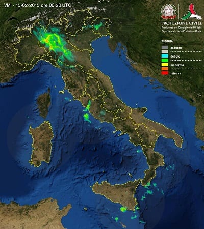 Precipitazioni intense e neve a bassa quota sull'Italia ancora maltempo in queste ore specie  al Nord