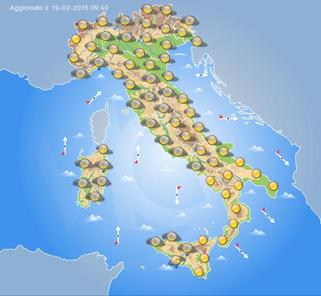 Previsioni Meteo Domani 20 Febbraio 2015