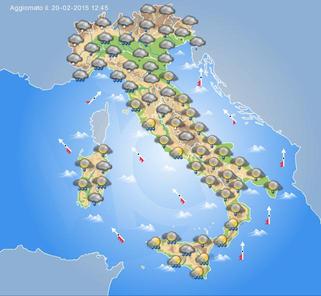 Previsioni Meteo Domani 21 Febbraio 2015