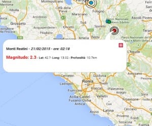 Terremoto oggi Umbria 21 febbraio 2015