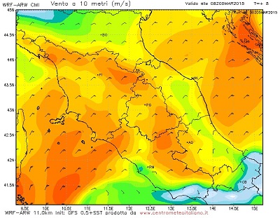 Vento forte in Toscana con raffiche a più di 100 kmh, notevoli disagi e scuole chiuse