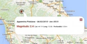 Terremoto oggi Emilia 6 marzo 2015
