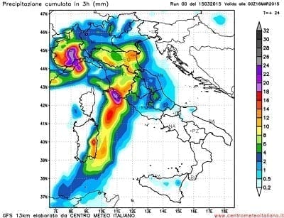 Maltempo diffuso al Centro Nord Italia oggi giornata caratterizzata da rovesci intensi e neve copiosa