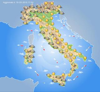 Previsioni Meteo Domani 20 Marzo 2015