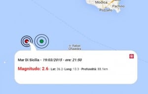 Terremoto oggi Sicilia 19 marzo 2015