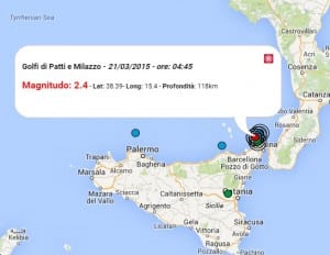 Terremoto oggi Italia 21 marzo 2015