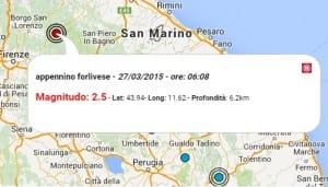 Terremoto oggi Emilia 27 marzo 2015