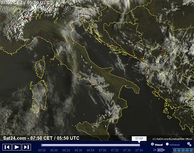 Ancora stabilità e bel tempo l'anticlone insisterà sull'Italia almeno fino a venerdì
