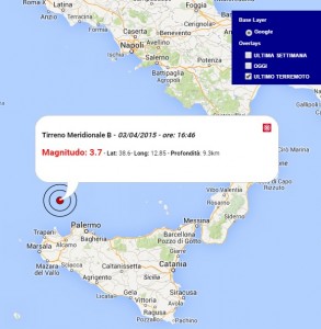 terremoto oggi sicilia 3 aprile